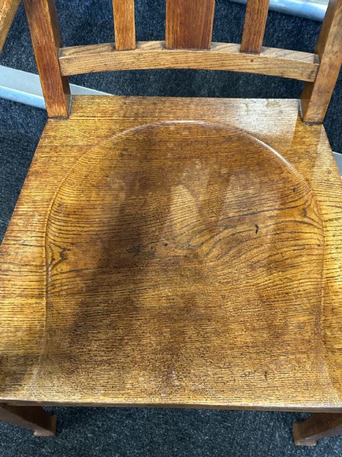 OAK ARTS AND CRAFTS ELBOW CHAIR - ADDITIONAL PHOTO 2