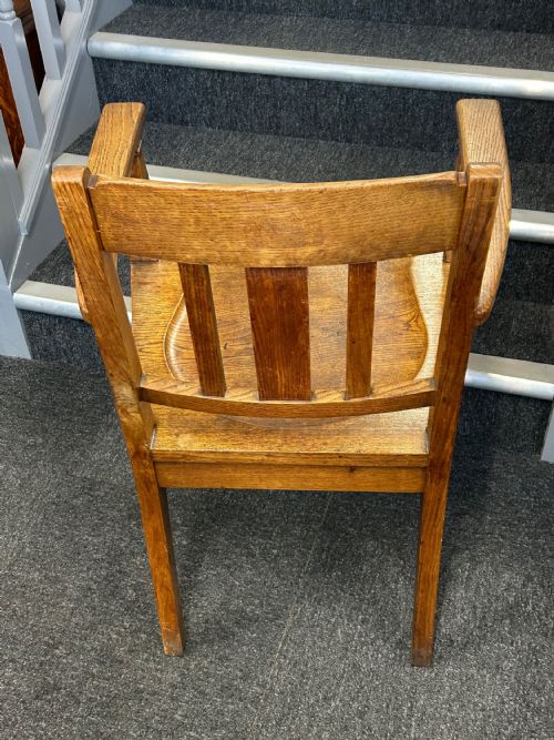 OAK ARTS AND CRAFTS ELBOW CHAIR - ADDITIONAL PHOTO 3