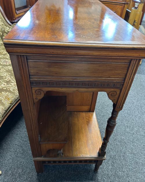 WALNUT EDWARDIAN SIDEBOARD - ADDITIONAL PHOTO 3