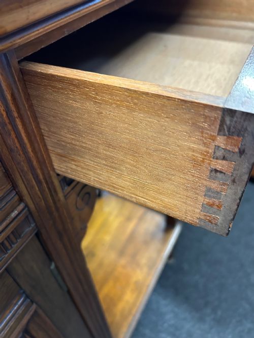 WALNUT EDWARDIAN SIDEBOARD - ADDITIONAL PHOTO 5