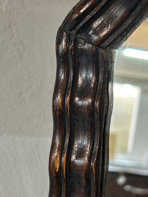 WARING AND GILLOW OAK FRAMED CHEVAL MIRROR - ADDITIONAL PHOTO 3