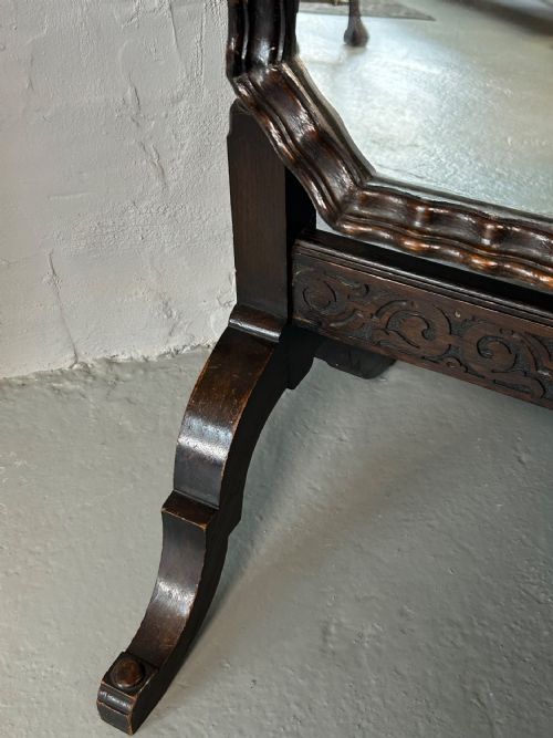 WARING AND GILLOW OAK FRAMED CHEVAL MIRROR - ADDITIONAL PHOTO 4