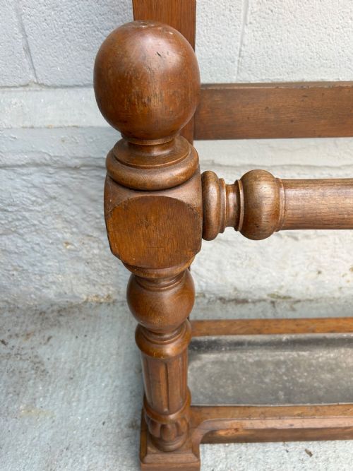 VERY LARGE OAK HATCOATUMBRELLA STAND - ADDITIONAL PHOTO 6