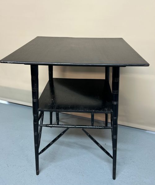 AESTHETIC MOVEMENT EBONISED SIDE TABLE - ADDITIONAL PHOTO 1