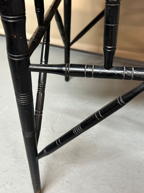 AESTHETIC MOVEMENT EBONISED SIDE TABLE - ADDITIONAL PHOTO 2