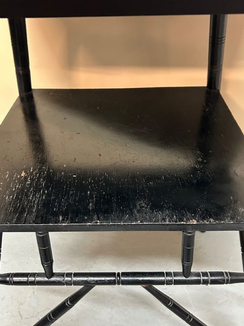 AESTHETIC MOVEMENT EBONISED SIDE TABLE - ADDITIONAL PHOTO 3