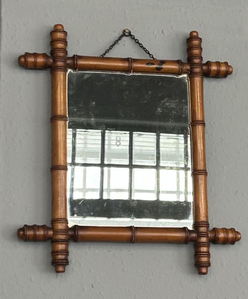 LARGE AND SMALL FRENCH FAUX BAMBOO MIRRORS - ADDITIONAL PHOTO 4