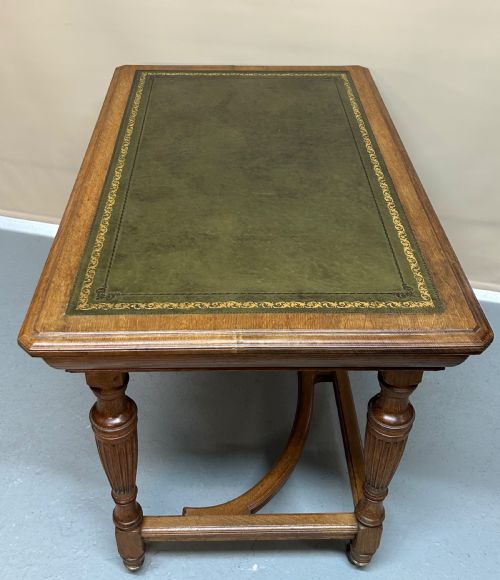 19TH CENTURY OAK WRITING DESK BY LAMB OF MANCHESTER - ADDITIONAL PHOTO 2