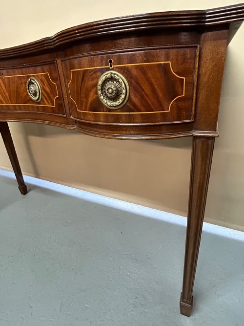 MAHOGANY GEORGIAN STYLE CONSOLE TABLE - ADDITIONAL PHOTO 3
