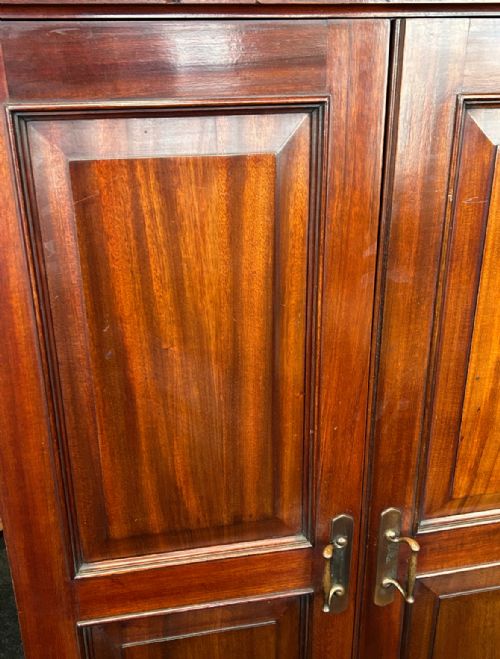 MAHOGANY GENTLEMANS VALET CUPBOARD - ADDITIONAL PHOTO 9