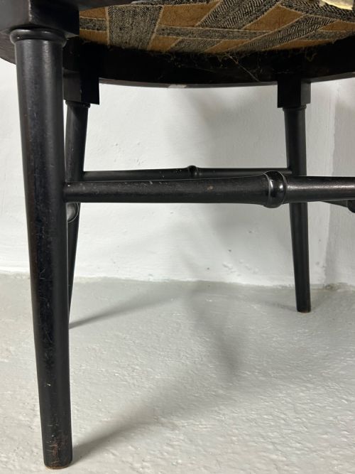 COLLIER AND PLUCKNETT EBONISED AESTHETIC MOVEMENT ARMCHAIR - ADDITIONAL PHOTO 8