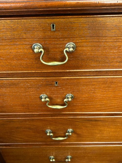 19TH CENTURY SOLID WALNUT CHEST OF DRAWERS - ADDITIONAL PHOTO 2
