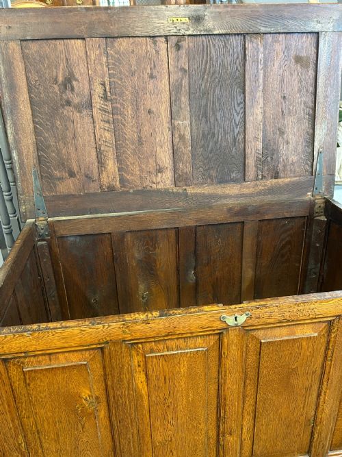 19TH CENTURY OAK MULE CHEST - ADDITIONAL PHOTO 5