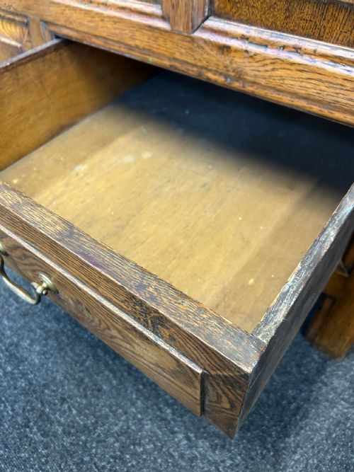 19TH CENTURY OAK MULE CHEST - ADDITIONAL PHOTO 9