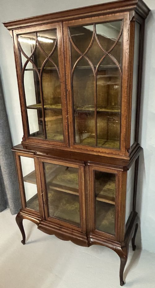 EDWARDIAN INLAID DISPLAY CABINET - ADDITIONAL PHOTO 2