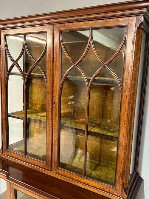 EDWARDIAN INLAID DISPLAY CABINET - ADDITIONAL PHOTO 3