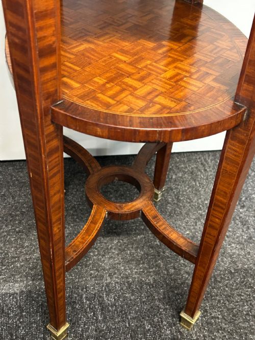 LOUIS XV STYLE KINGSWOOD PARQUETRY SIDE TABLE - ADDITIONAL PHOTO 5