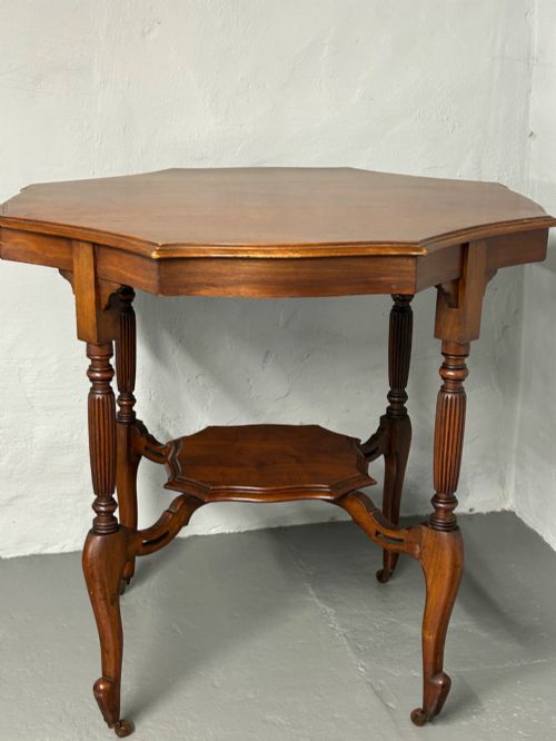 EDWARDIAN WALNUT SIDE TABLE - ADDITIONAL PHOTO 3