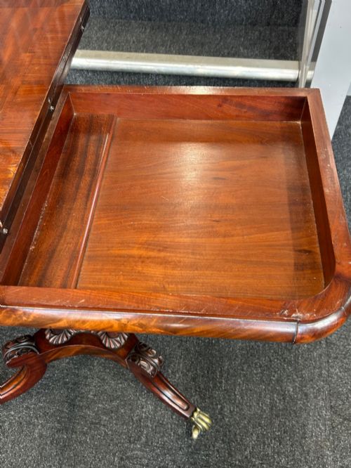 WILLIAM IV MAHOGANY TEA TABLE - ADDITIONAL PHOTO 4