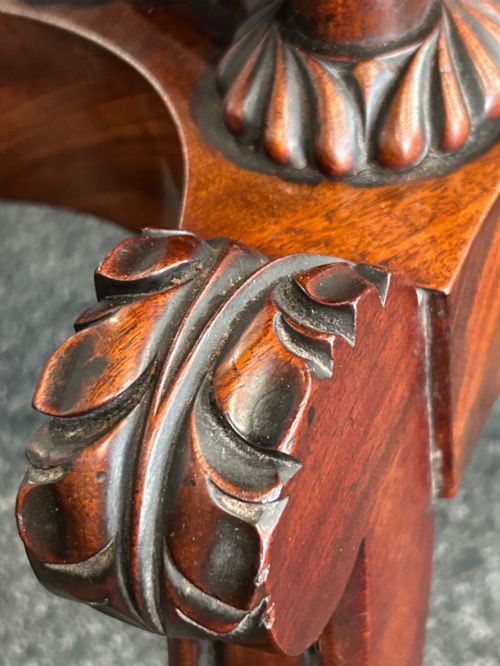 WILLIAM IV MAHOGANY TEA TABLE - ADDITIONAL PHOTO 7