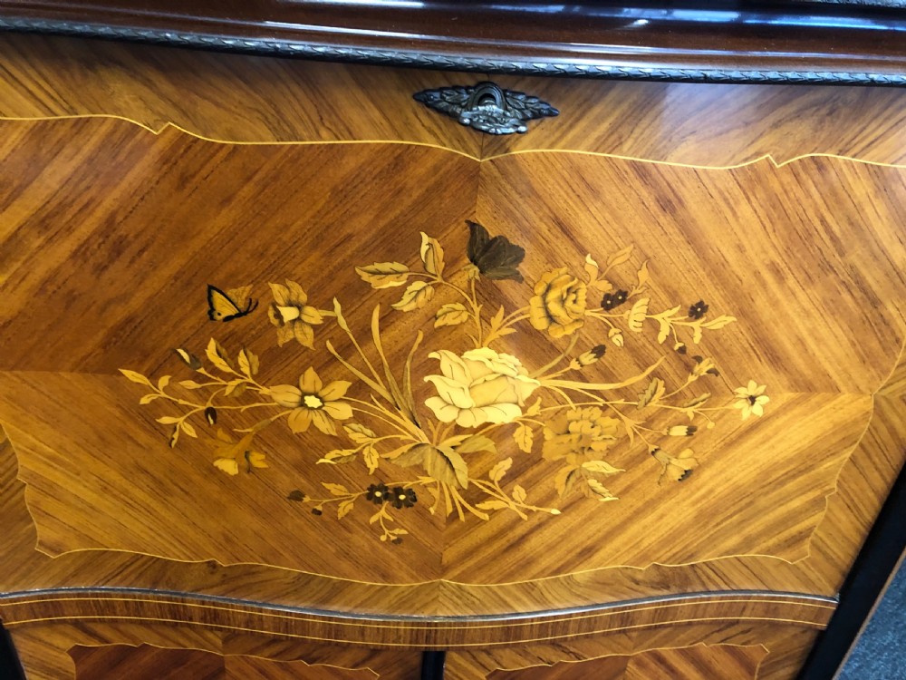 Inlaid marquetry French style cocktail cabinet  View III