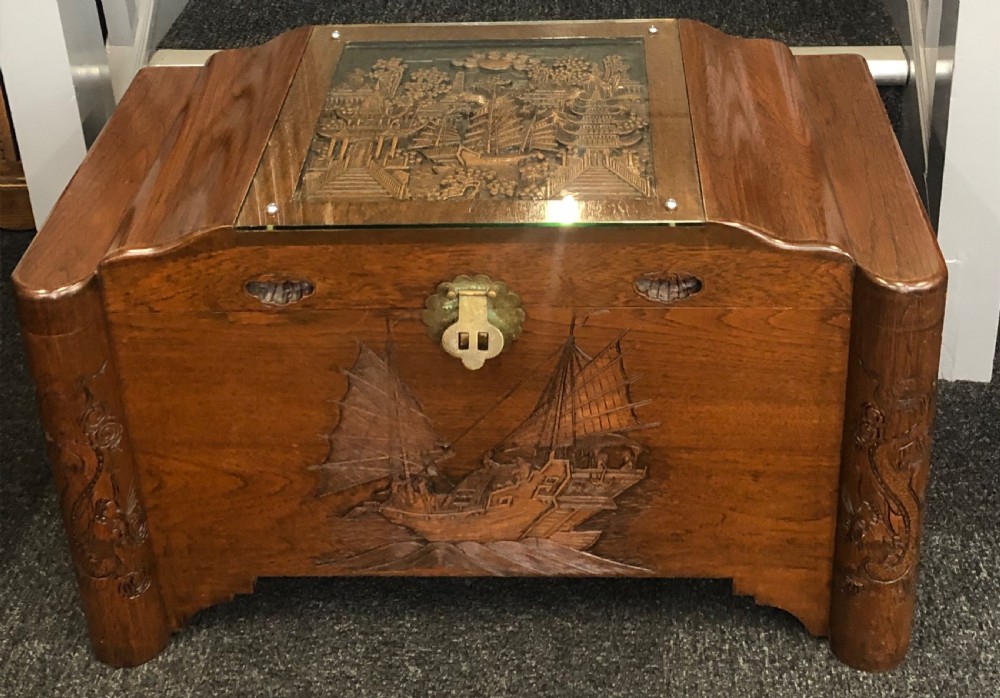 Camphor wood storage chest