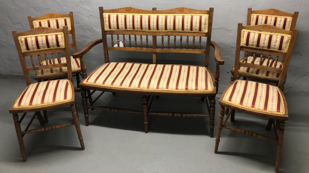 Edwardian 5pc parlour suite