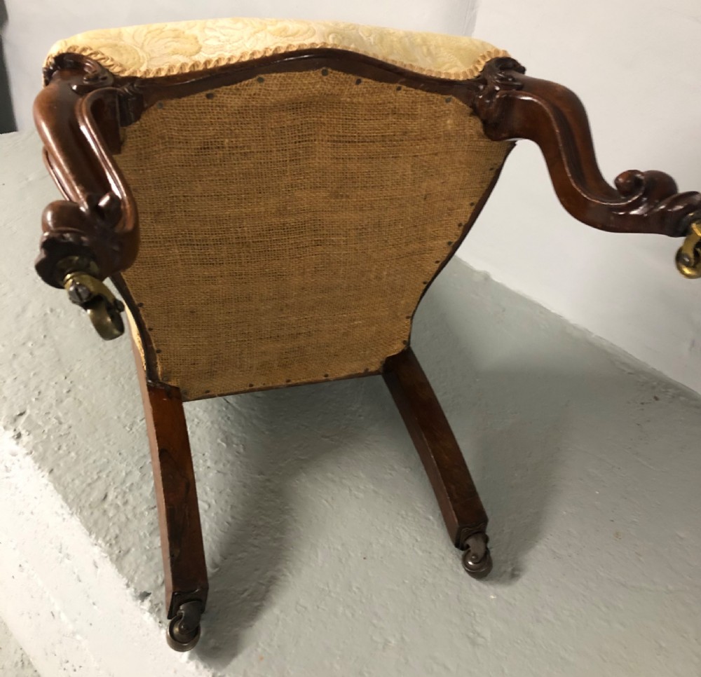 Victorian Rosewood nursing chair  View III