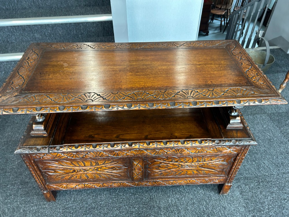 Oak monks bench  View V
