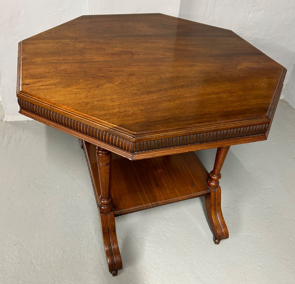 Edwardian walnut occasional table