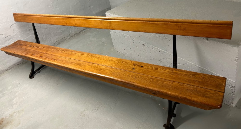 Pitch pine bench
