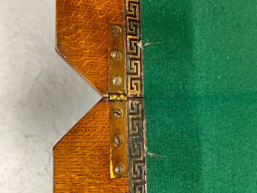 Oak games table in the style of Charles Bevan  View V