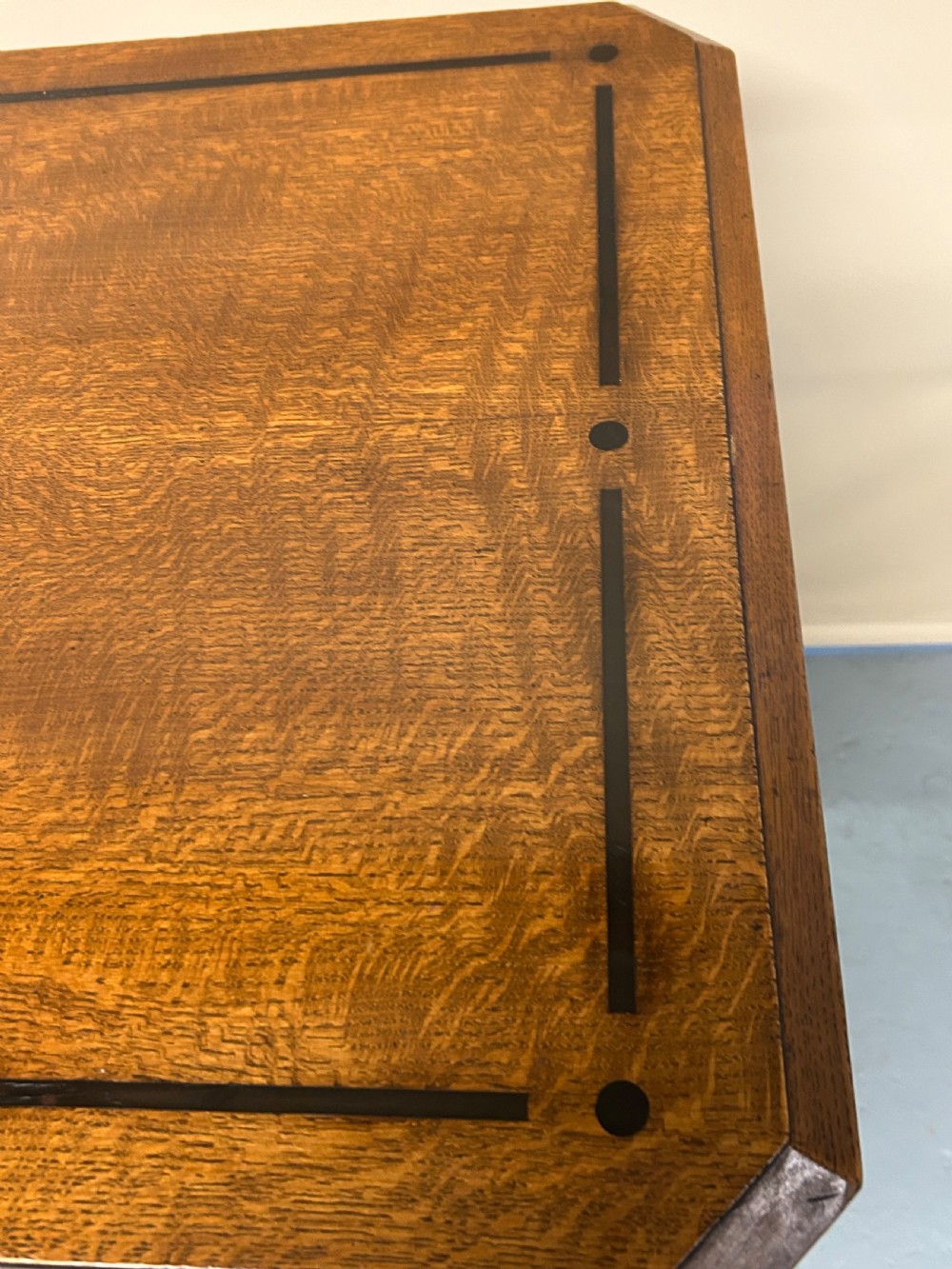 Oak games table in the style of Charles Bevan  View VI