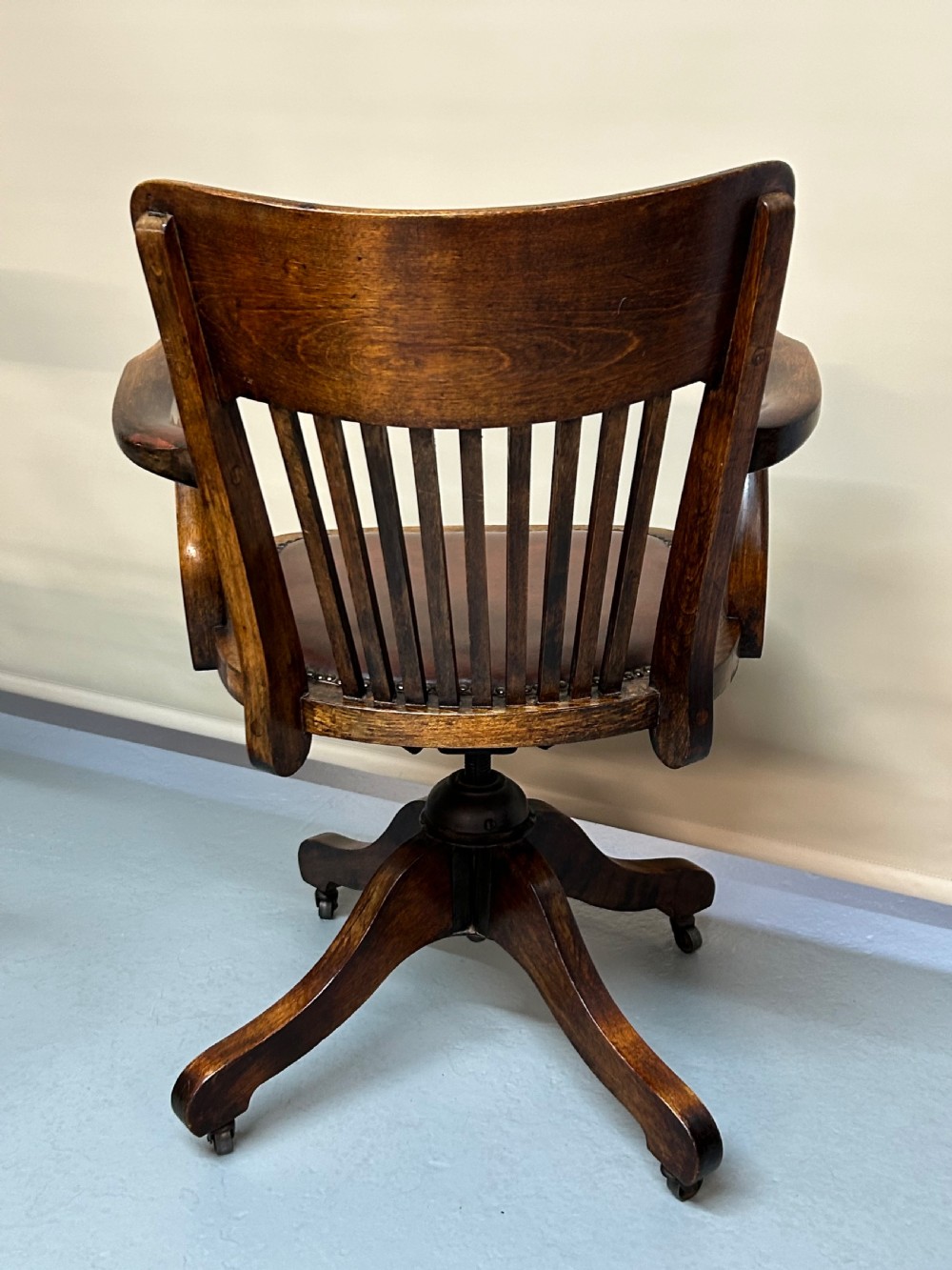 Edwardian Oak Office Chair  View III