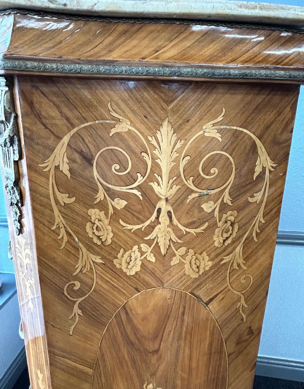 Marquetry inlaid 8 drawer chest  View IV