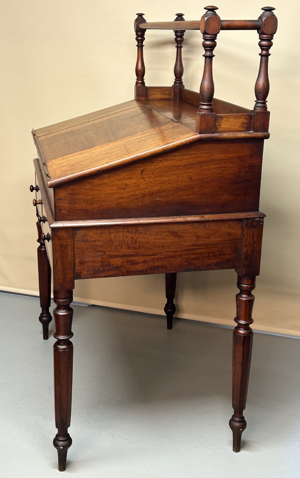 Victorian mahogany clerks desk View II