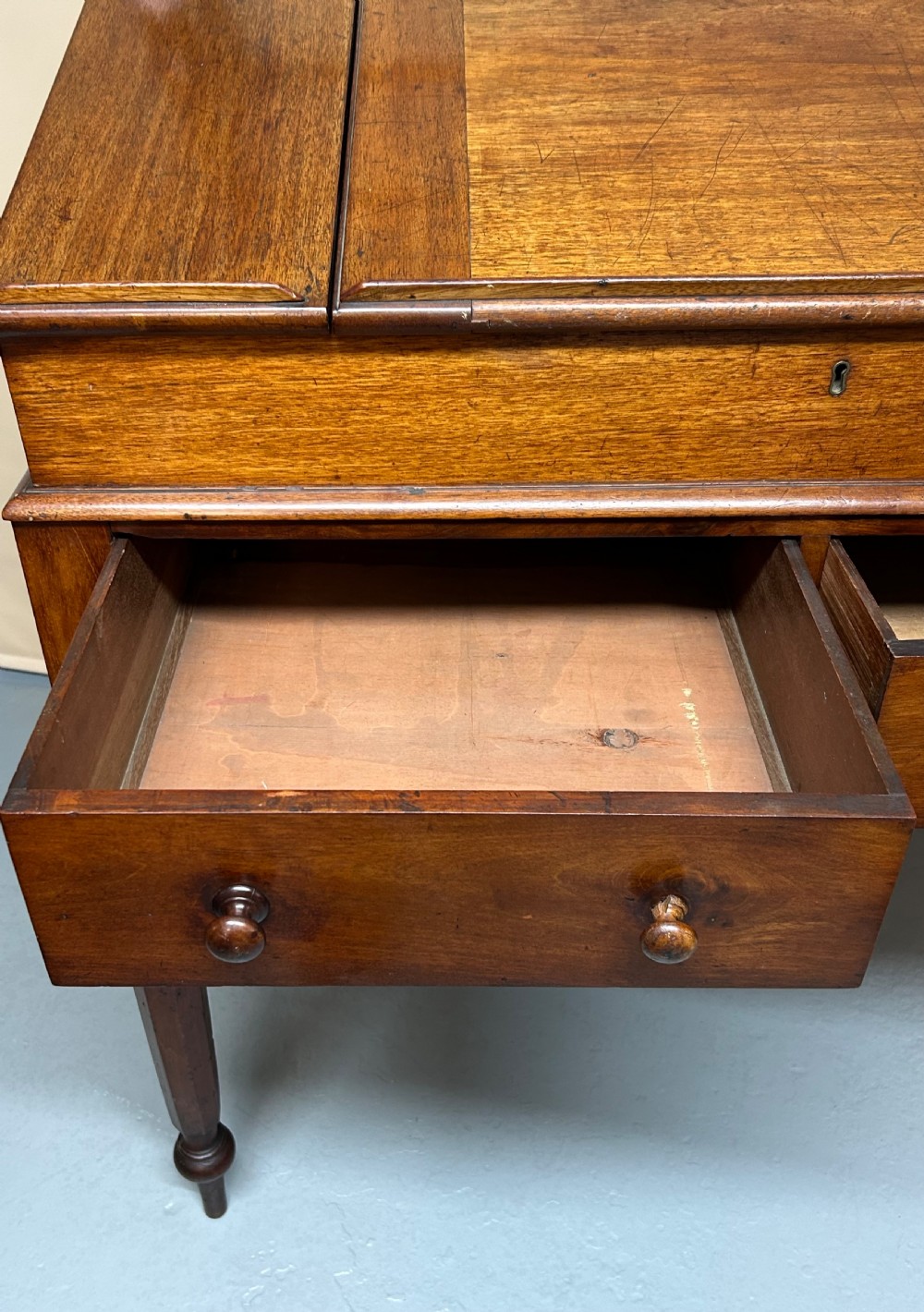 Victorian mahogany clerks desk View VI