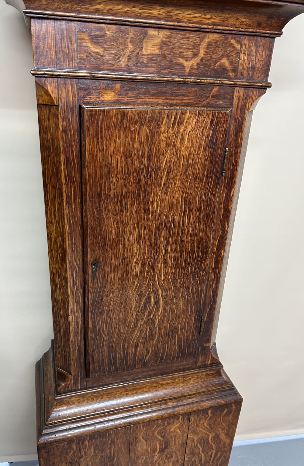 Oak Long Case Grandfather Clock  View III