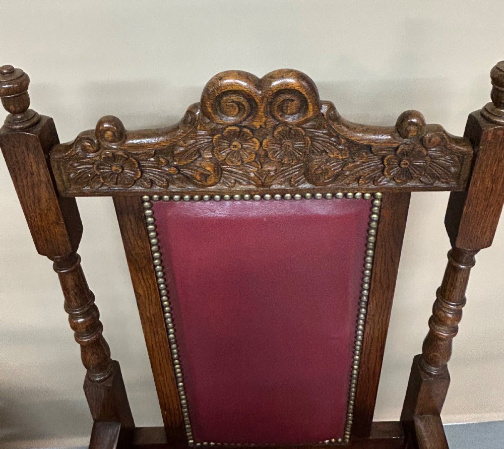 Set of 10 oak dining chairs  View IX