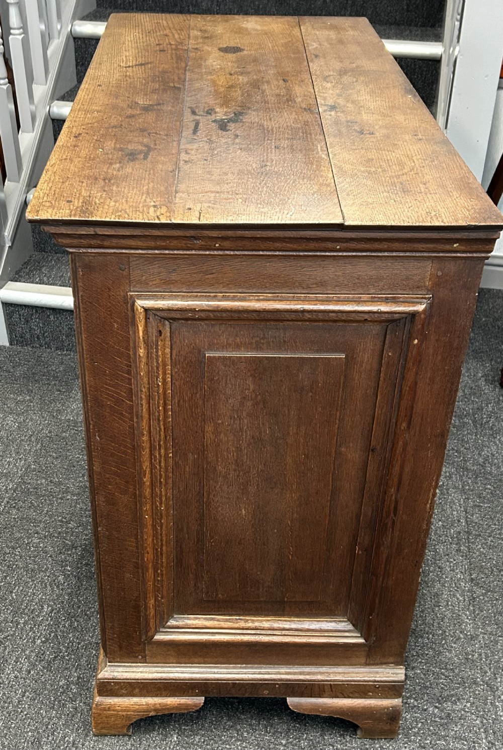 Jacobean oak 18th century chest of drawers  View III