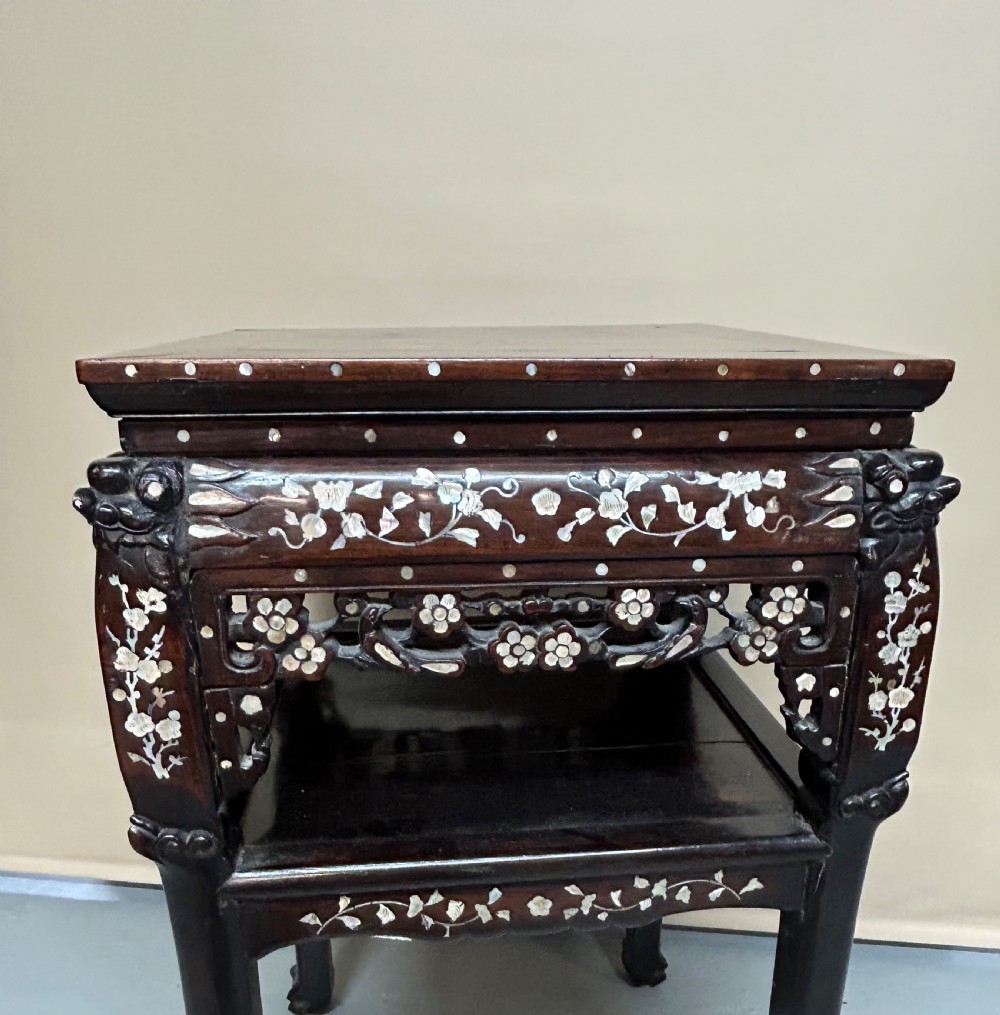 Chinese mother of pearl side table View II