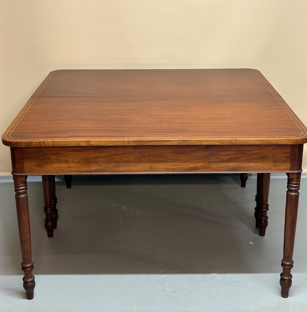 Pair of Georgian mahogany console tables View IV