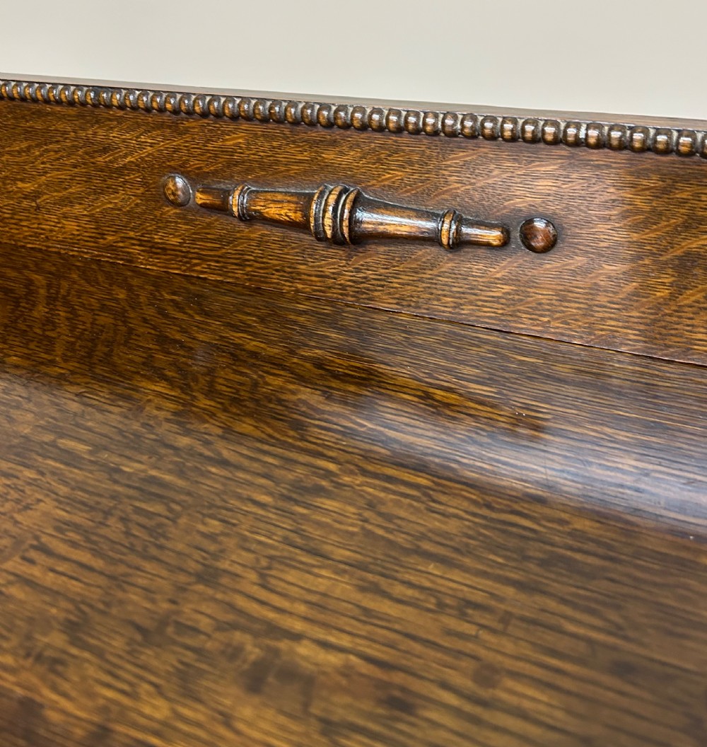 Oak Demi Lune console table  View VII