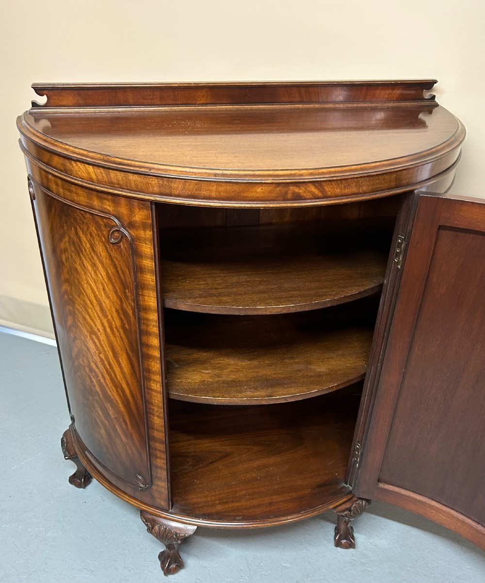 Mahogany Demi Lune side cabinet  View IV