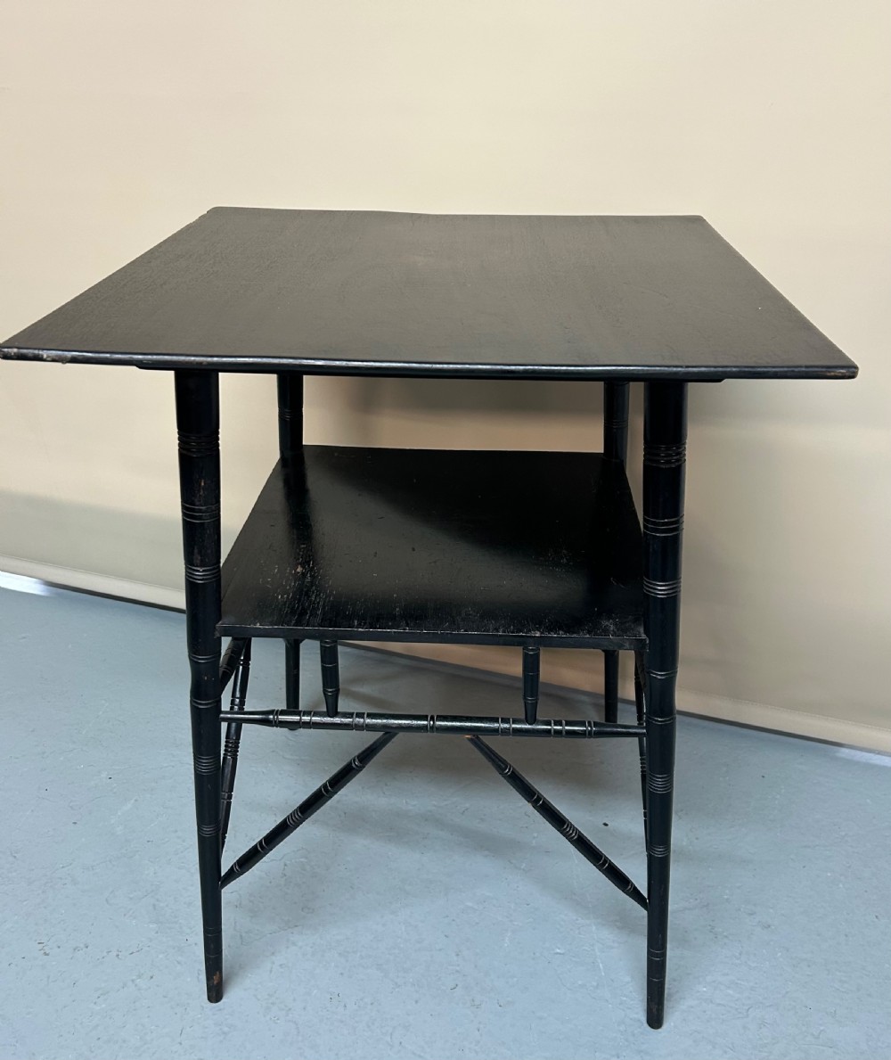 Aesthetic movement ebonised side table View II