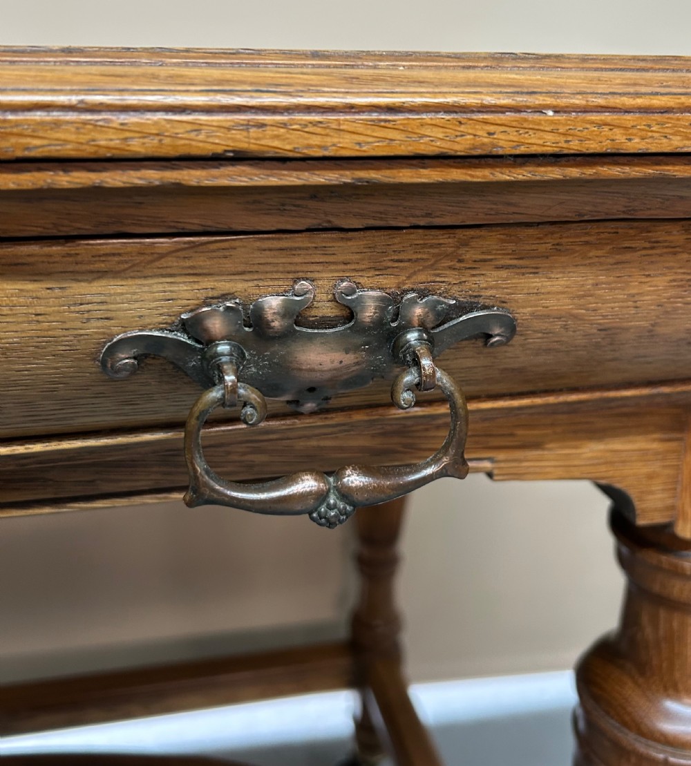19th Century Oak Writing Desk By Lamb Of Manchester View VII
