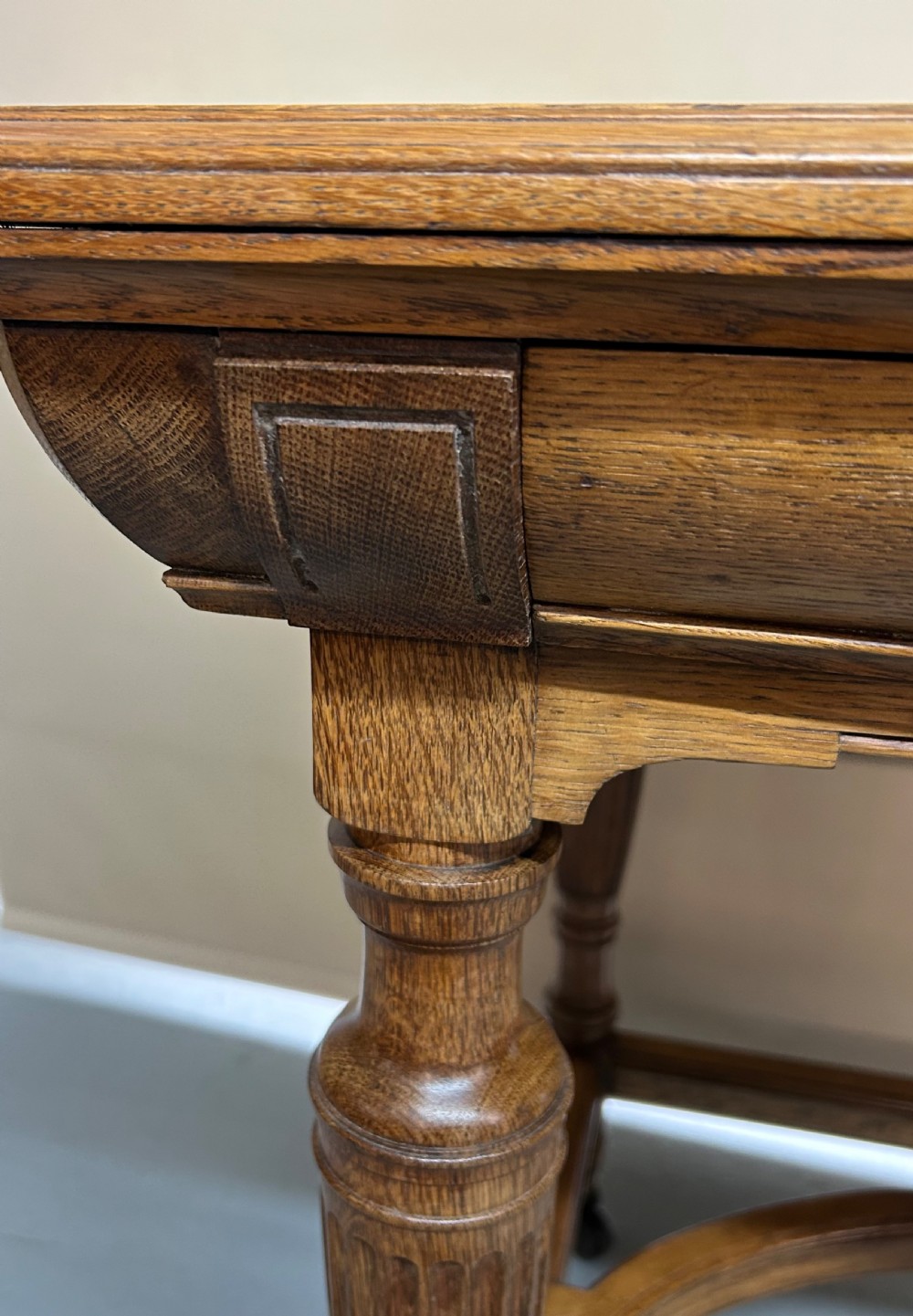 19th Century Oak Writing Desk By Lamb Of Manchester View VIII