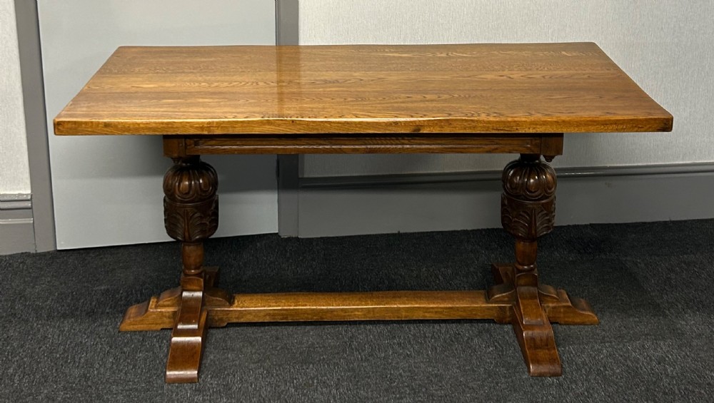 Oak refectory dining table 