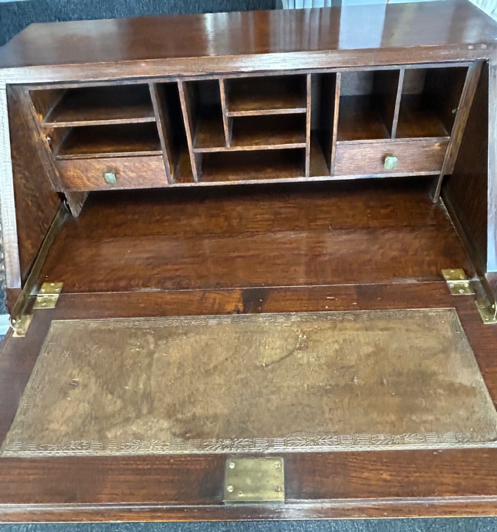 Art Deco Oak Writing Bureau View VI