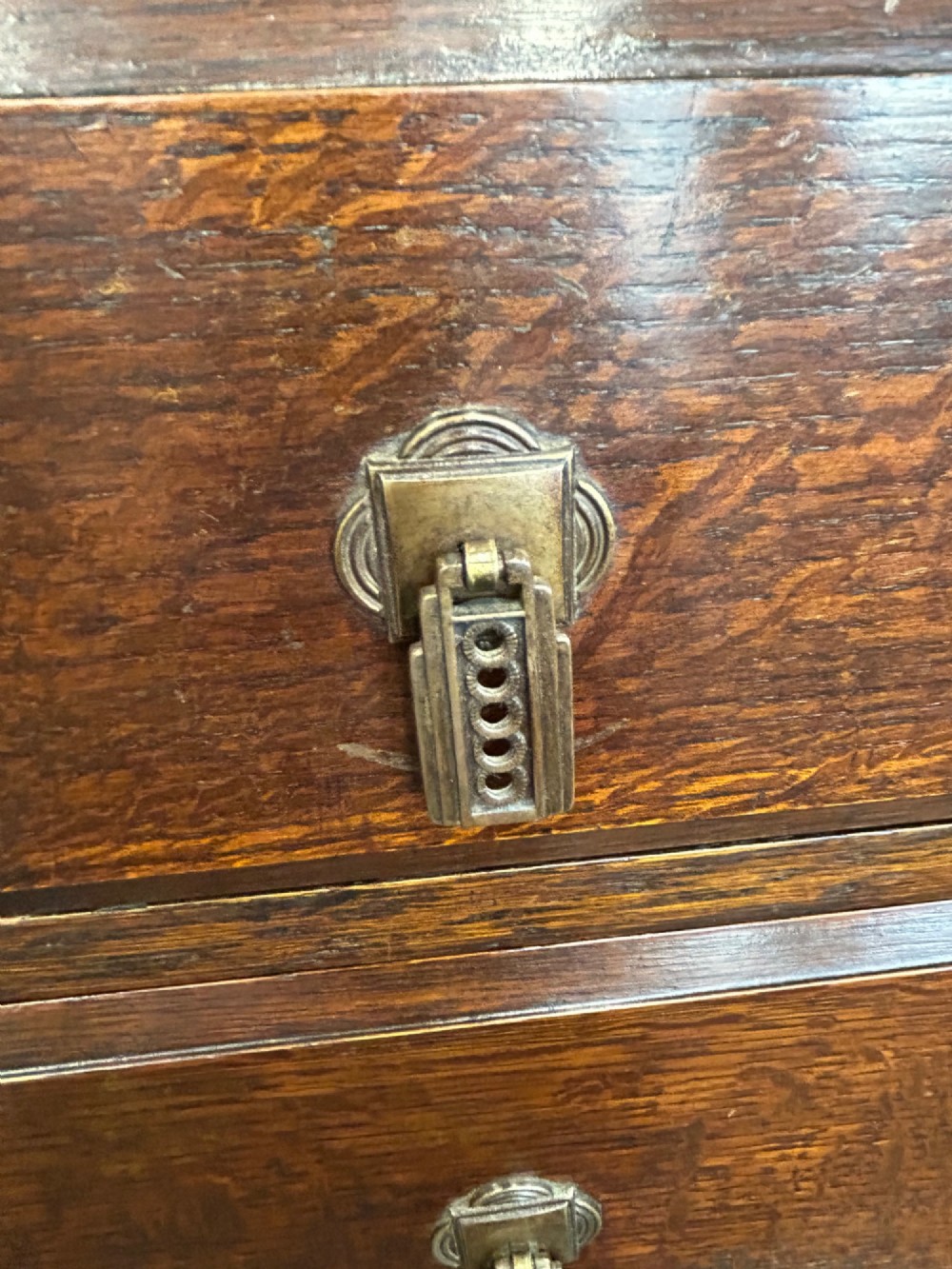 Art Deco Oak Writing Bureau View VII